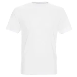 Премиум бяла памучна тениска - изглед отпред